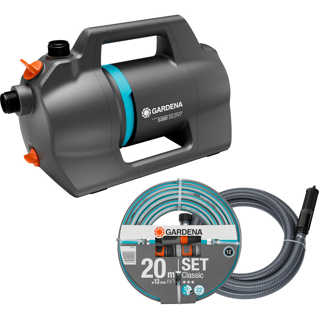Gardena Pompa da giardino 5000 Silent Set