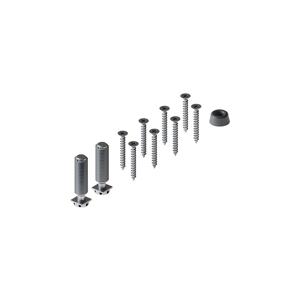 Set with hanging screws