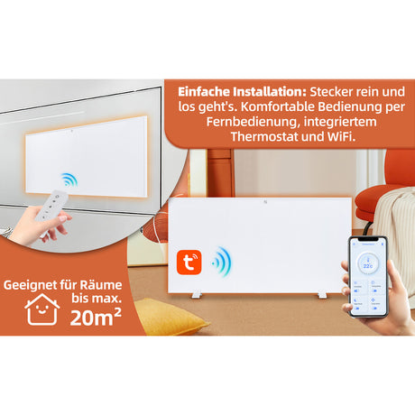 SHX Infrarot-Heizpaneel mit WIFI