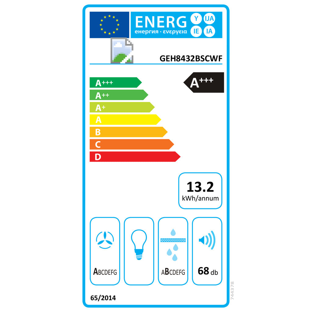Piano cottura a induzione con cappa integrata G600 GEH8432BSCWF