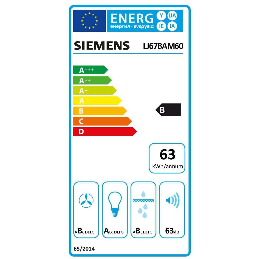 Integrierte Designhaube iQ500 LJ67BAM60