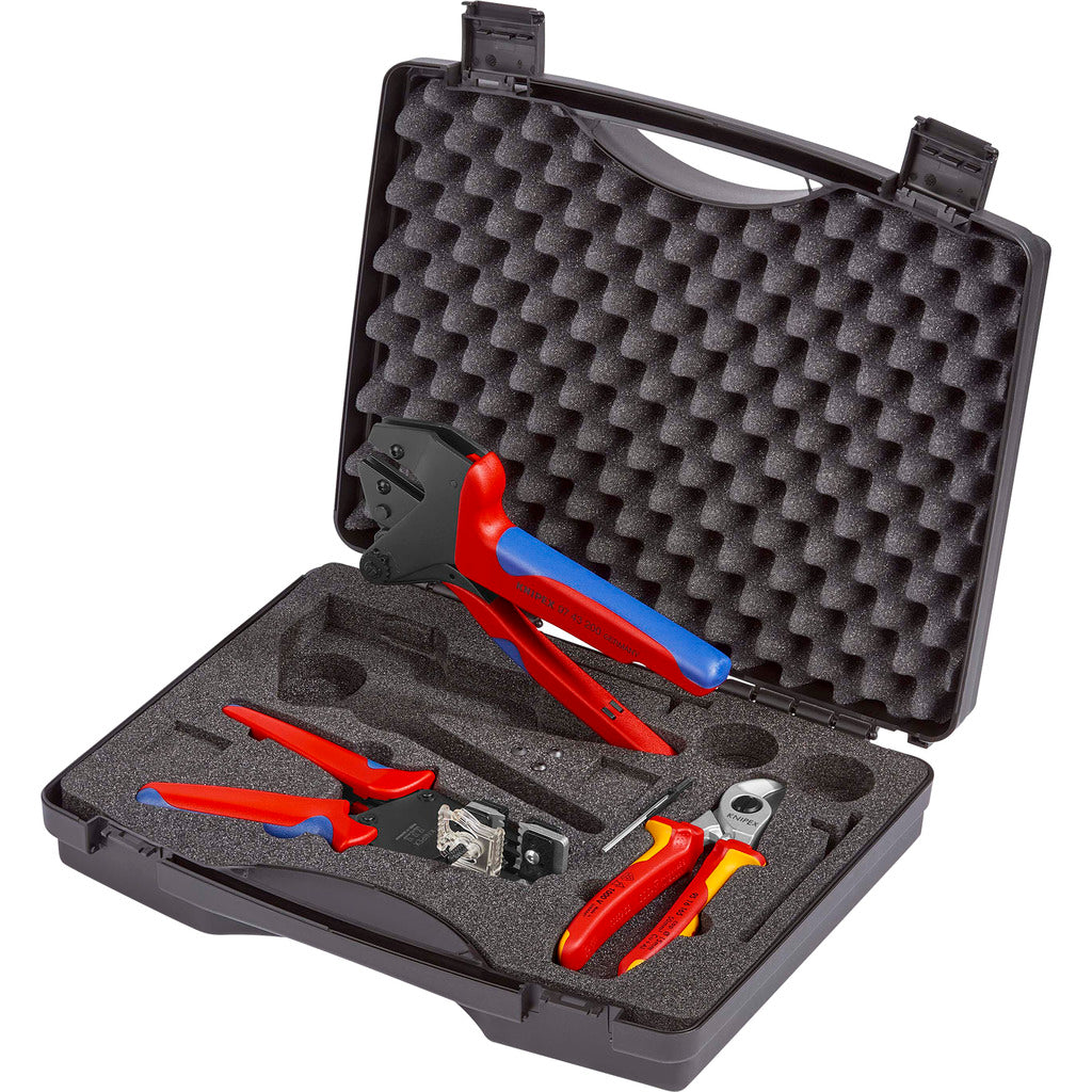 Knipex Werkzeugkoffer für Photovoltaik / 4-teilig