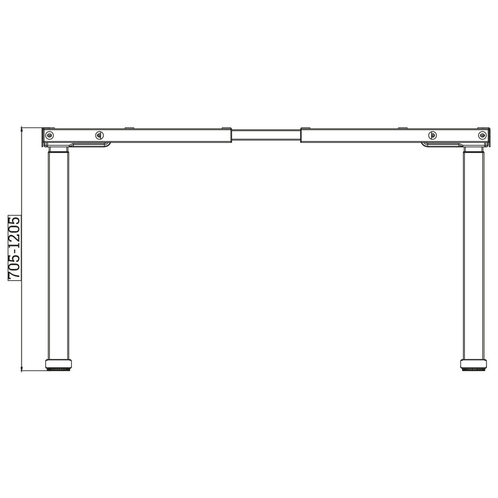 Tischgestell E-MORE 2M2S