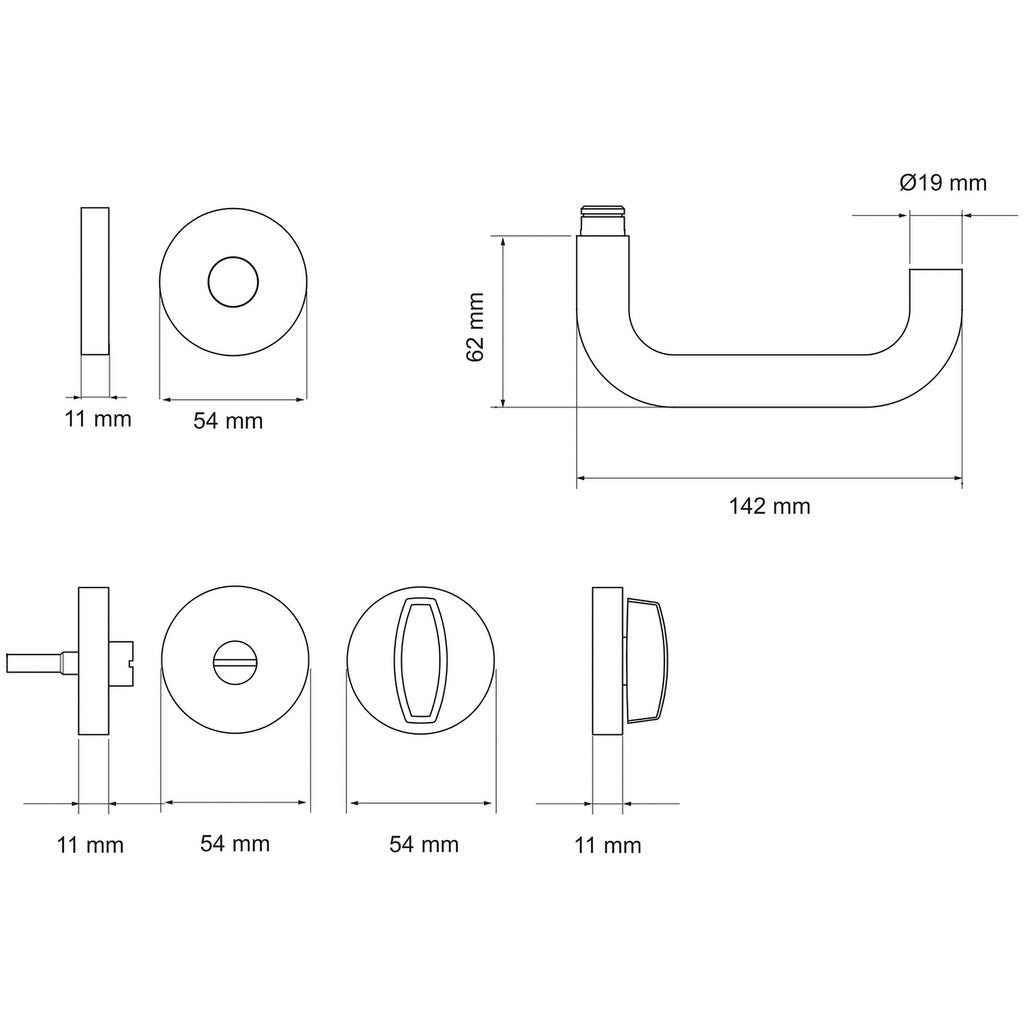 Slim Style DE200 U-Form WC