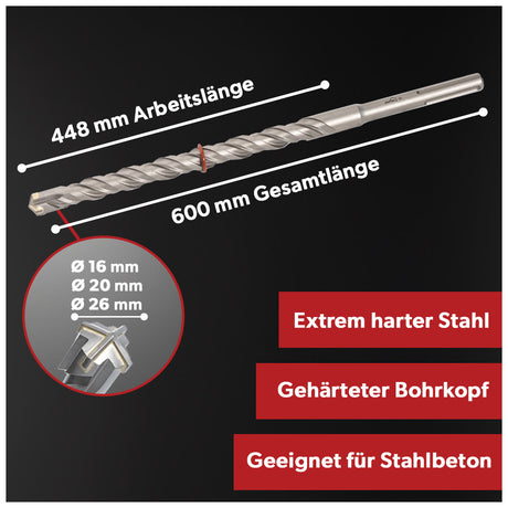 Siwitec SDS Max Betonbohrerset 3-teilig