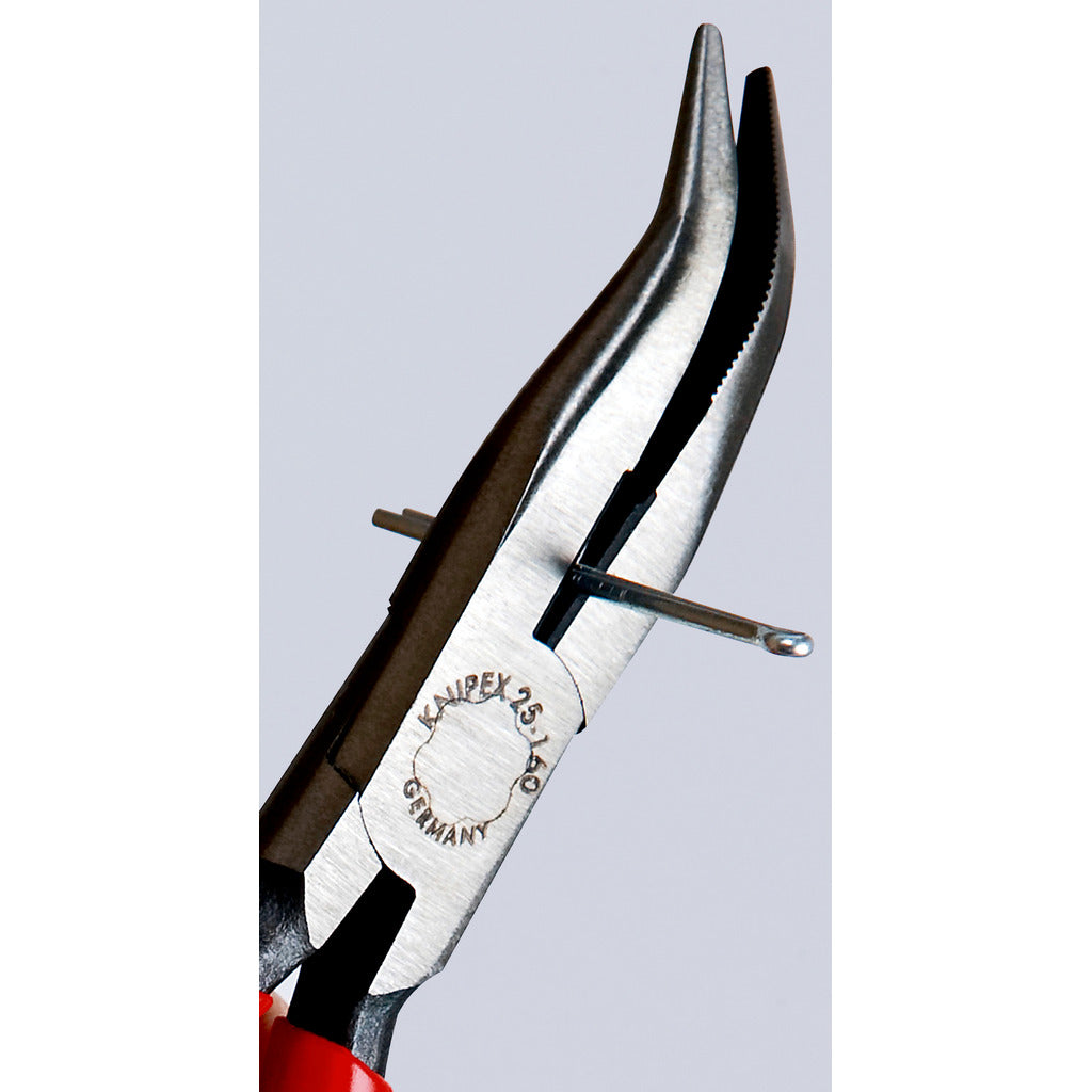 Knipex Flachrundzange mit Schneide / Radiozange