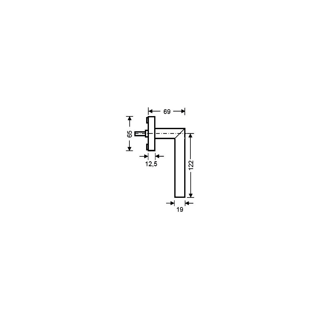 Window handle miter
