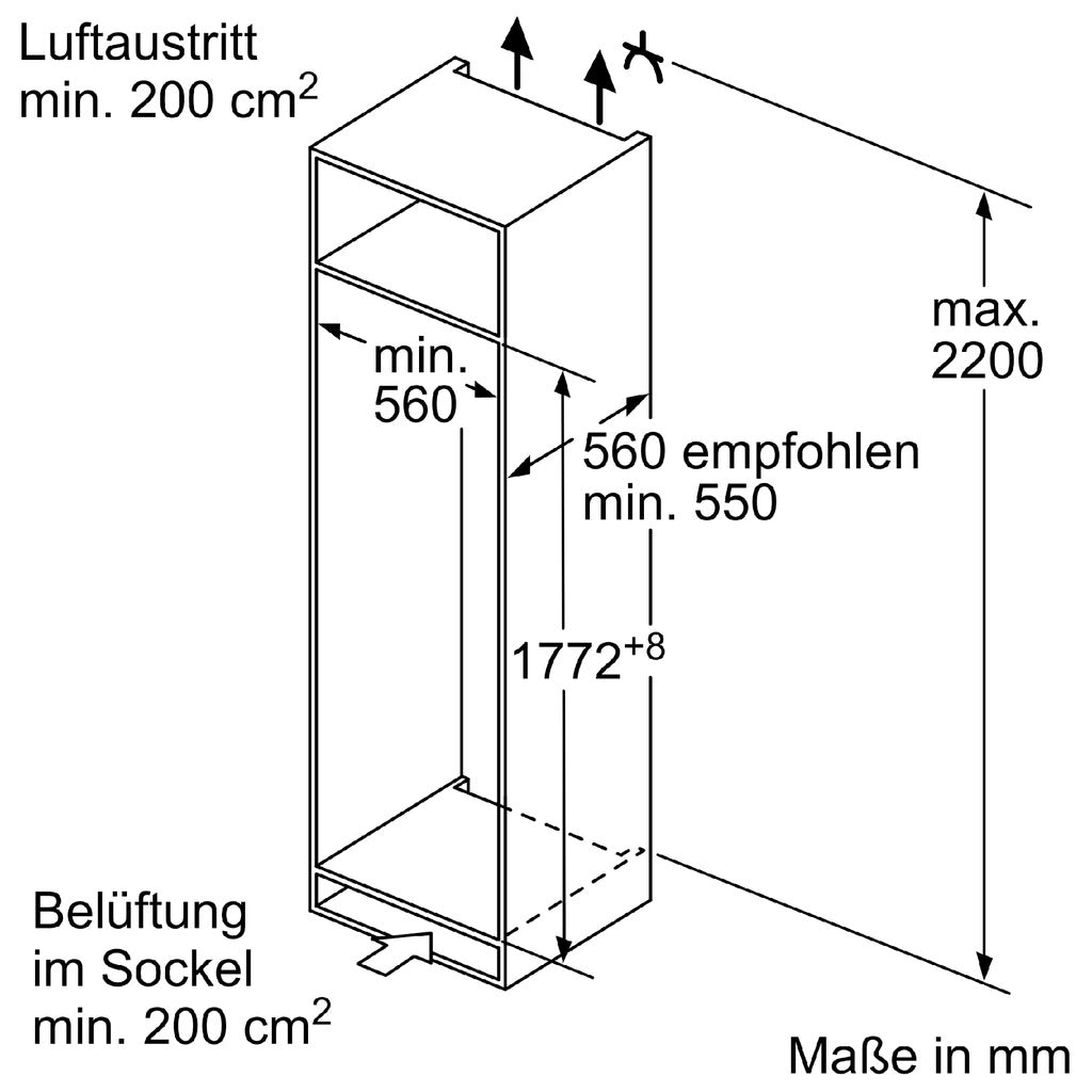Einbau-Kühlschrank ohne Gefrierfach iQ500 KI81RADD0
