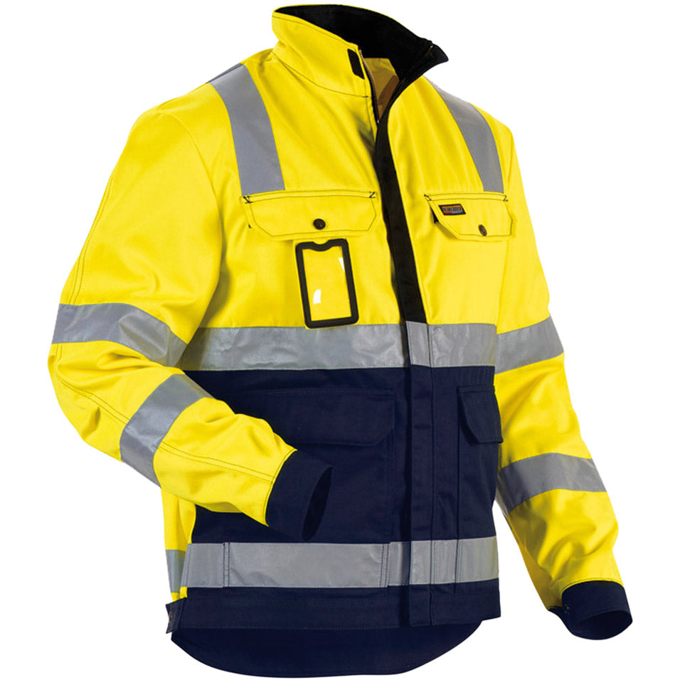 HIGH Vis Jacke gelb/marineblau