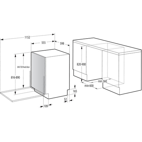 Lavastoviglie completamente integrata G400 GV642C65