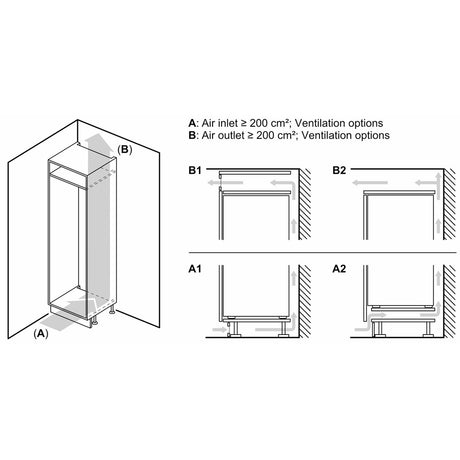 Frigorifero da incasso con vano congelatore iQ100 KI42L2FE1