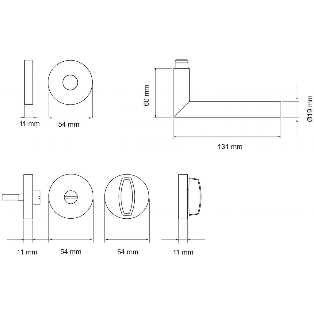 Slim Style DE300 Gehrung WC