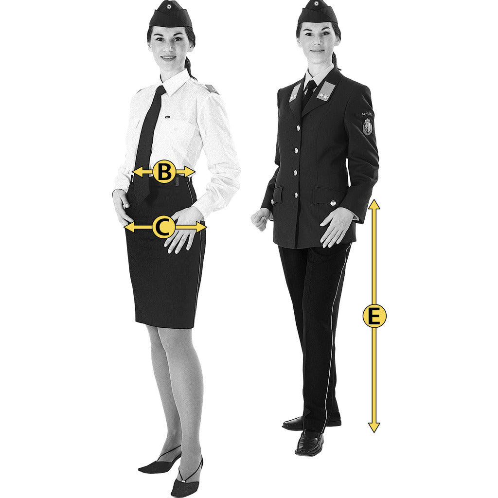 Service trousers "ladies" black / according to ÖBFV regulations