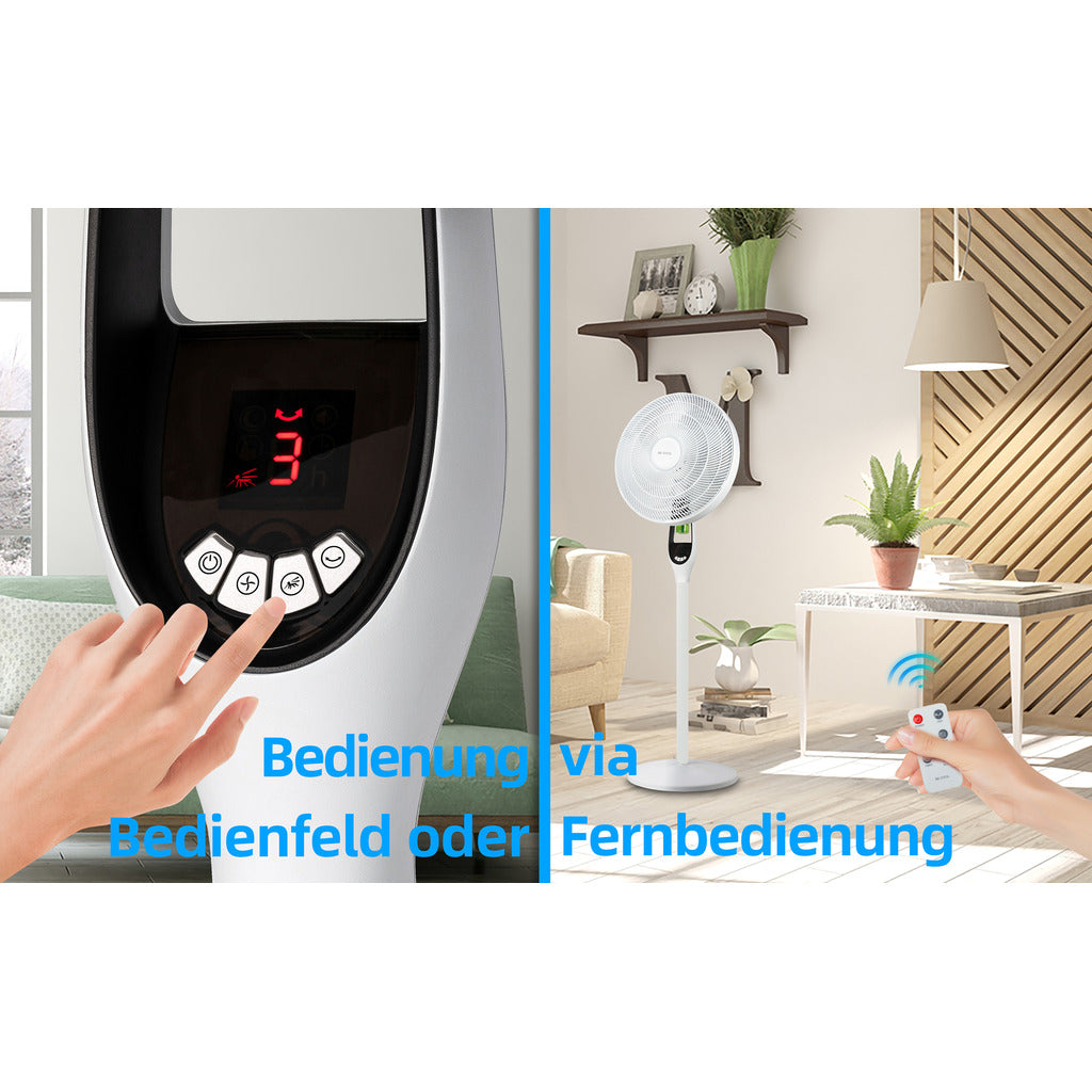 BE COOL Stand- und Tischventilator mit Mückenabwehr
