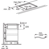 Induktionskochfeld mit integr. Dunstabzug 6000 XUB6845IS