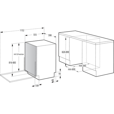 Lavastoviglie completamente integrata G400 GV642D90