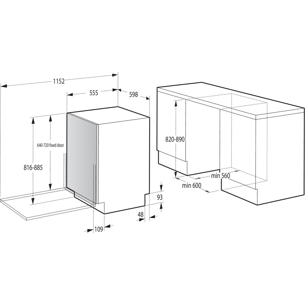 Fully integrated dishwasher G400 GV642D90