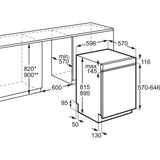 Integrierter Geschirrspüler 8000 GI850B