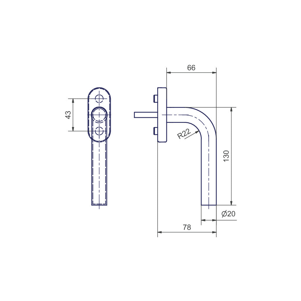 Fenstergriff 50003/51001 CF