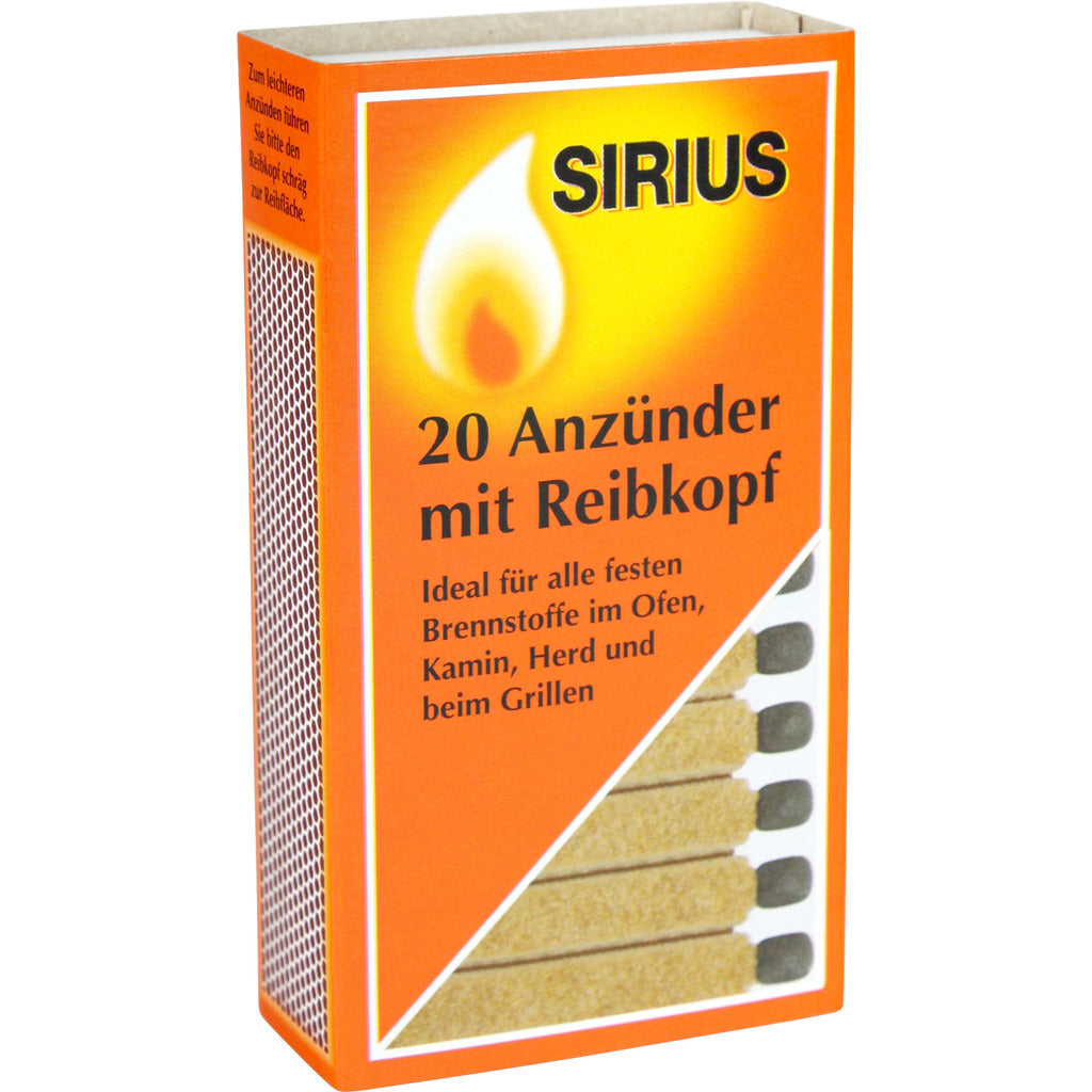 20 Anzünder Mit Reibekopf Für Grill & Kamin – Natürliche Holzfasern & Wachs