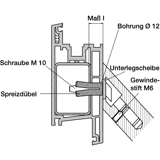 Montageset Kunststoff/Metall