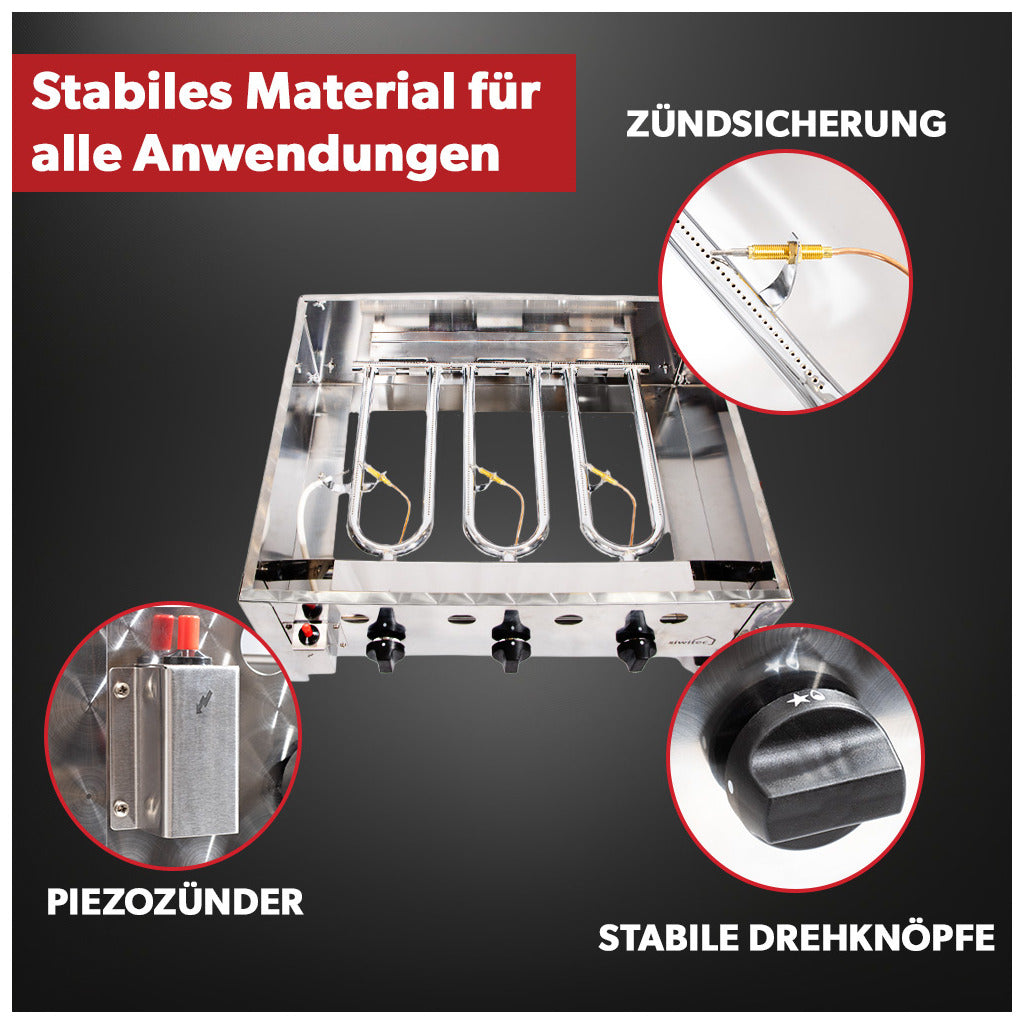 Siwitec Gastrobräter 3-flammig