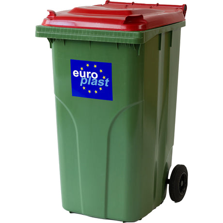 Contenitore per la raccolta di rifiuti e materiali riciclabili / contenitore a 2 ruote (F)