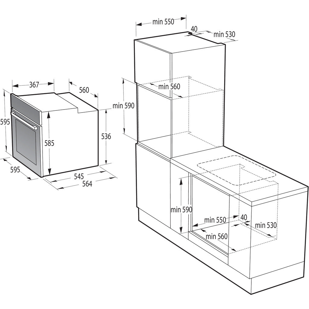 Einbaubackofen BOS6737E13X