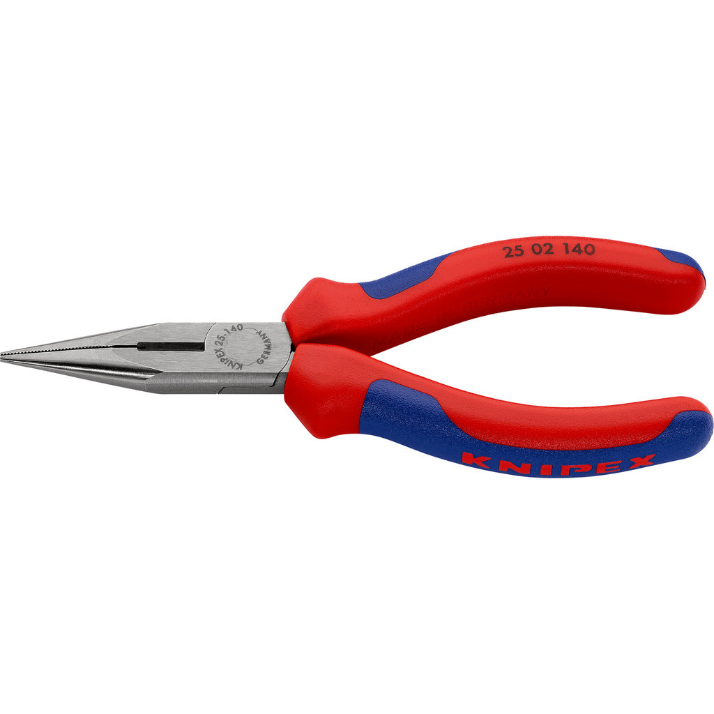Knipex Flachrundzange mit Schneide / Radiozange