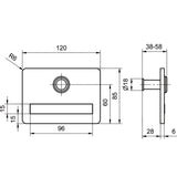 Namensschild Modell 6180 inkl. Türspion