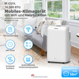 Klimagerät 16.000 BTU mit WIFI / Heizfunktion