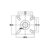 Lenkrolle mit Feststeller Serie A820