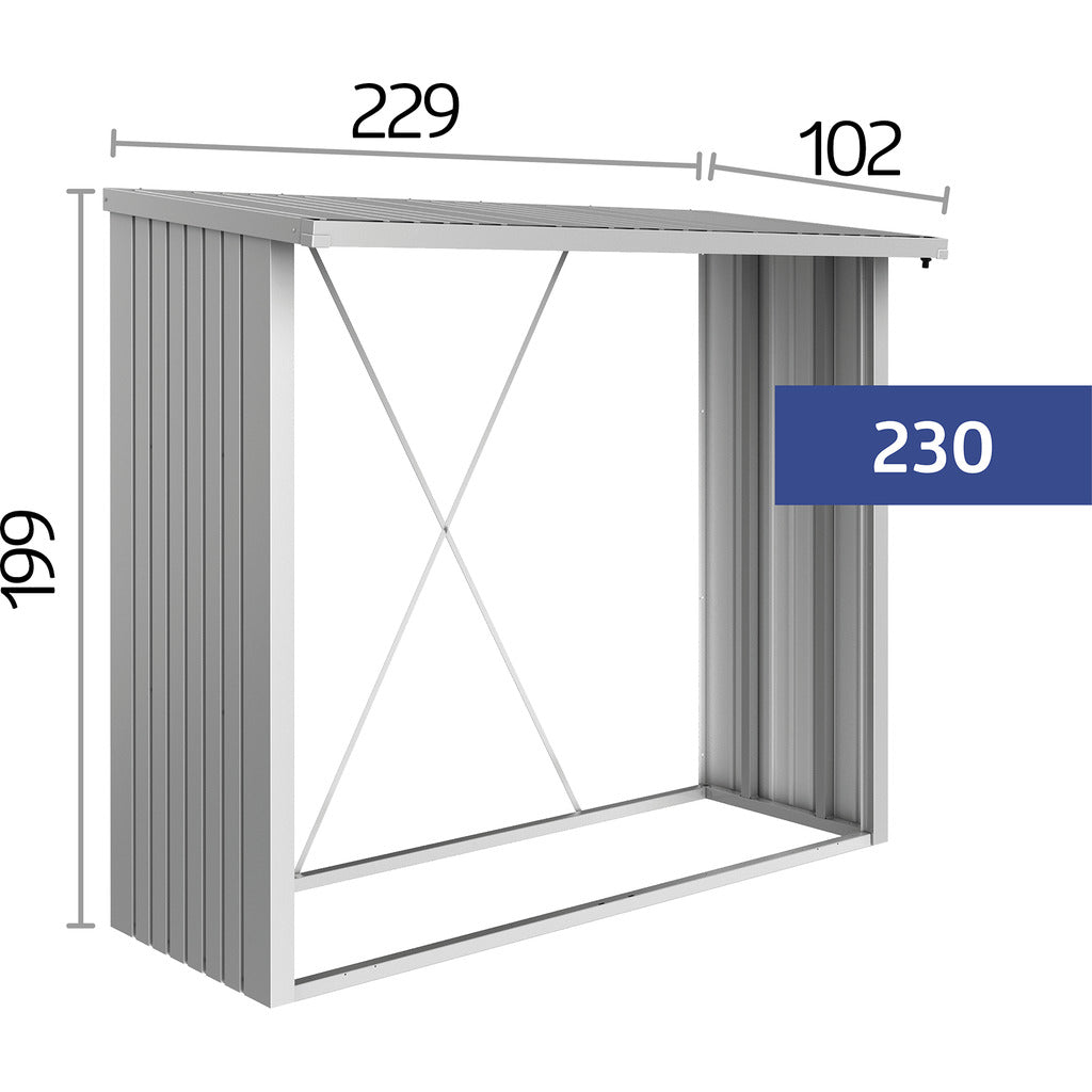 biohort WoodStock® 230 / Kaminholzregal und Geräteschrank