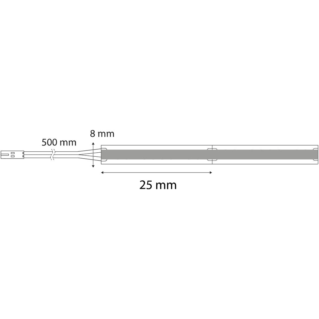 MONO TITAN WHITE LED-Band 8 mm