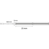 MONO TITAN WHITE LED-Band 8 mm