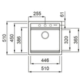 Spüle Luna 50