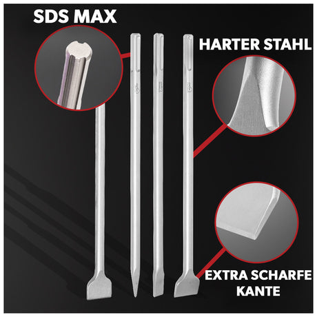 Siwitec SDS Max Meißelset 4-teilig
