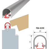 Fingerschutz-Abdeckprofil