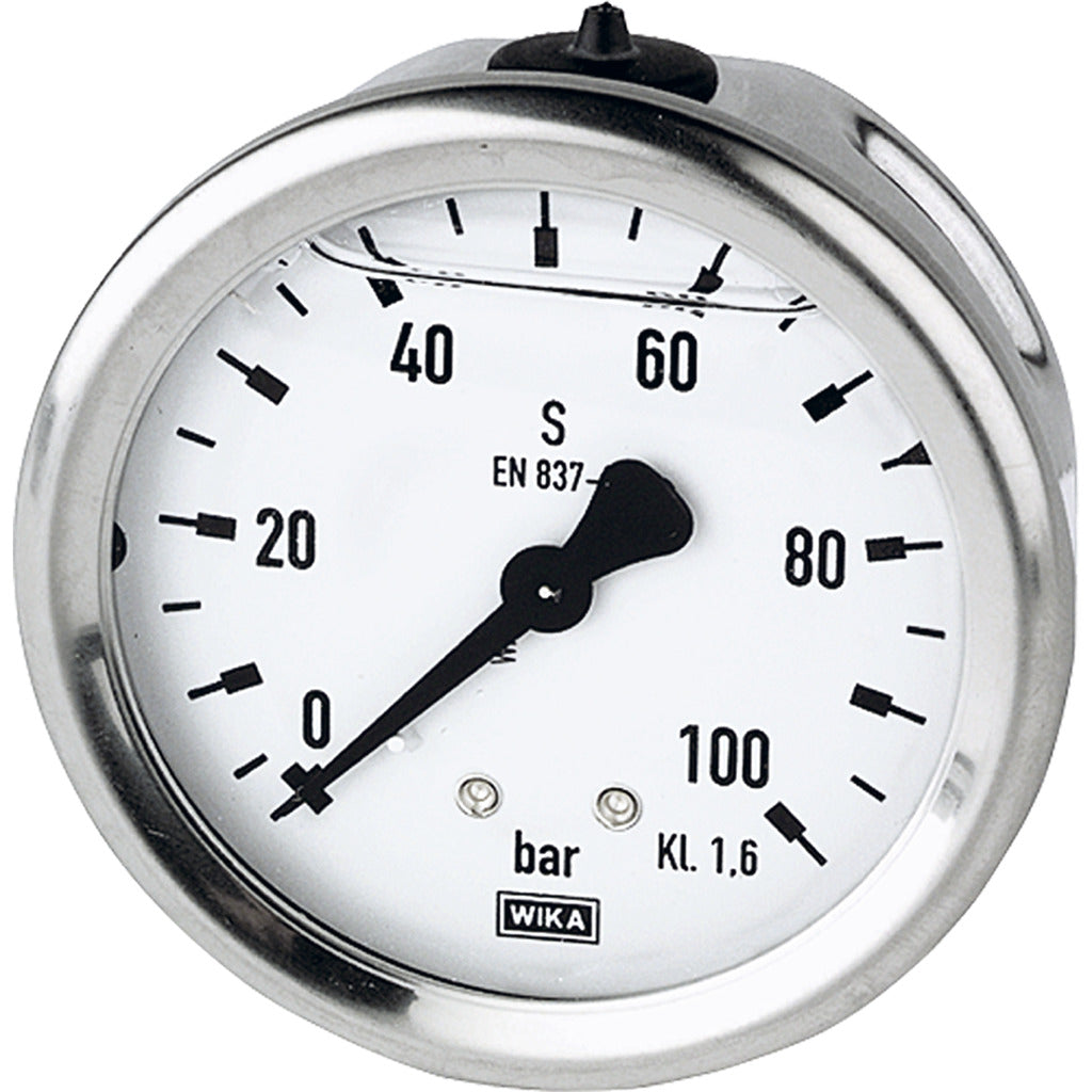 Glyzerinmanometer, Anschluss hinten, zentrisch / 213.53