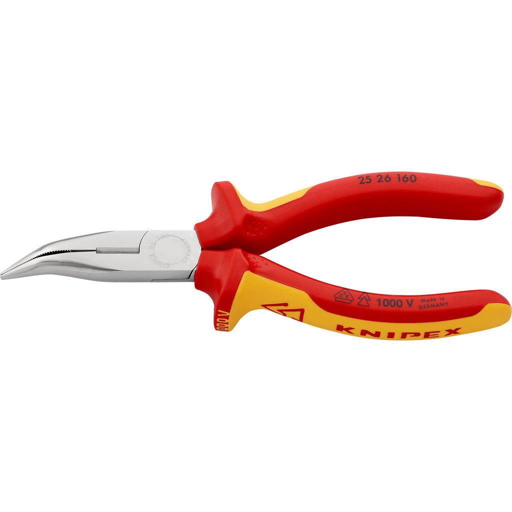 Knipex VDE Flachrundzange mit Schneide / Radiozange