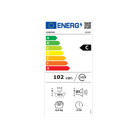 Asciugatrice a pompa di calore G600 DG68C