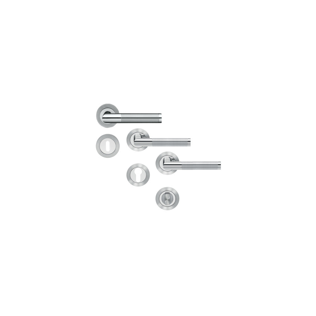 Door handle set model Rio Steel (ER 34)