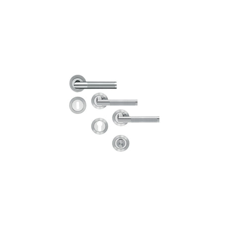 Door handle set model Rio Steel (ER 34)