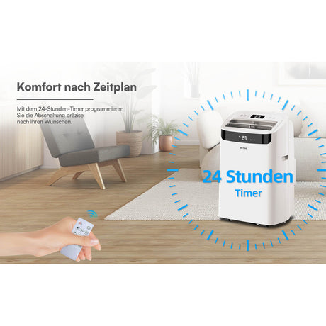 BE COOL Klimagerät 14.000 BTU mit Heizfunktion und WIFI