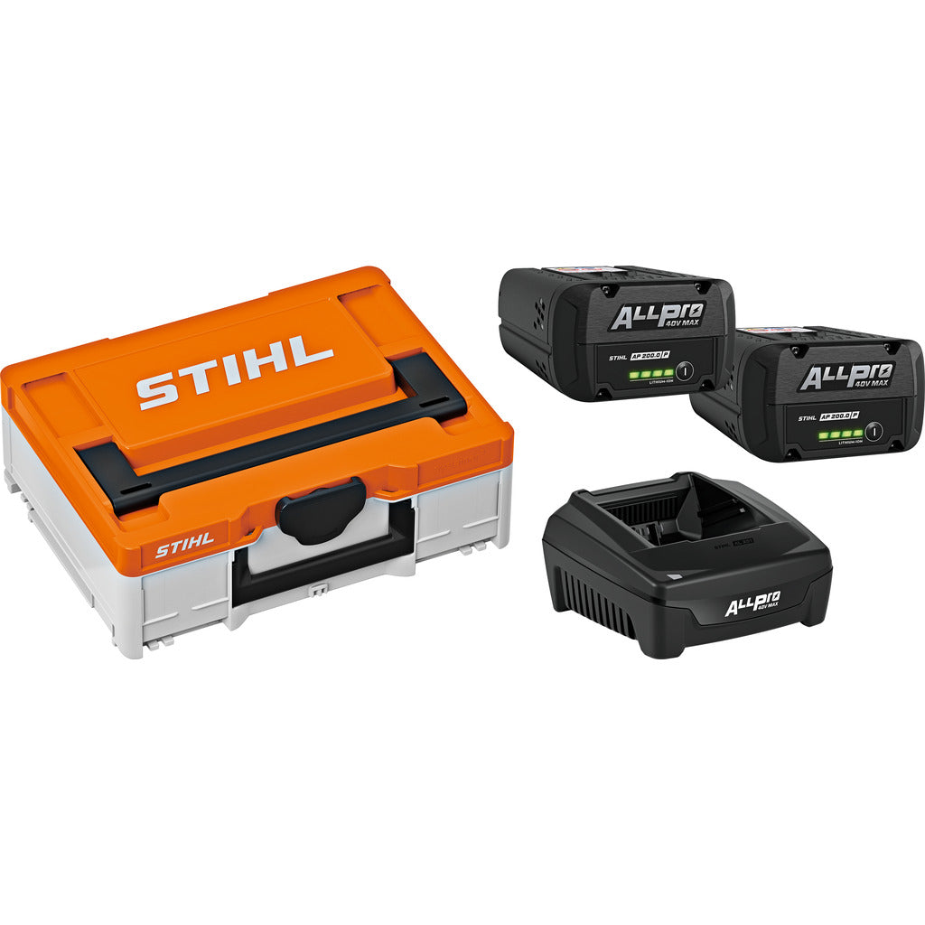Stihl Akku Box S / 2 x AP 200.0 P &amp; 1 x AL 301.1
