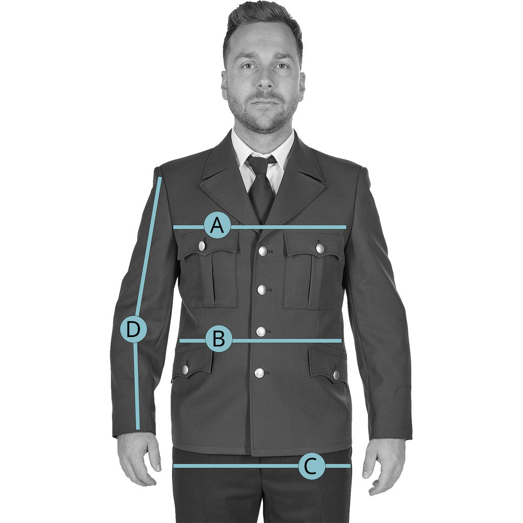 Service blouse "Men" brown / according to ÖBFV regulations