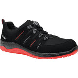 Sicherheitshalbschuh MADDOX BOA black-red Low ESD