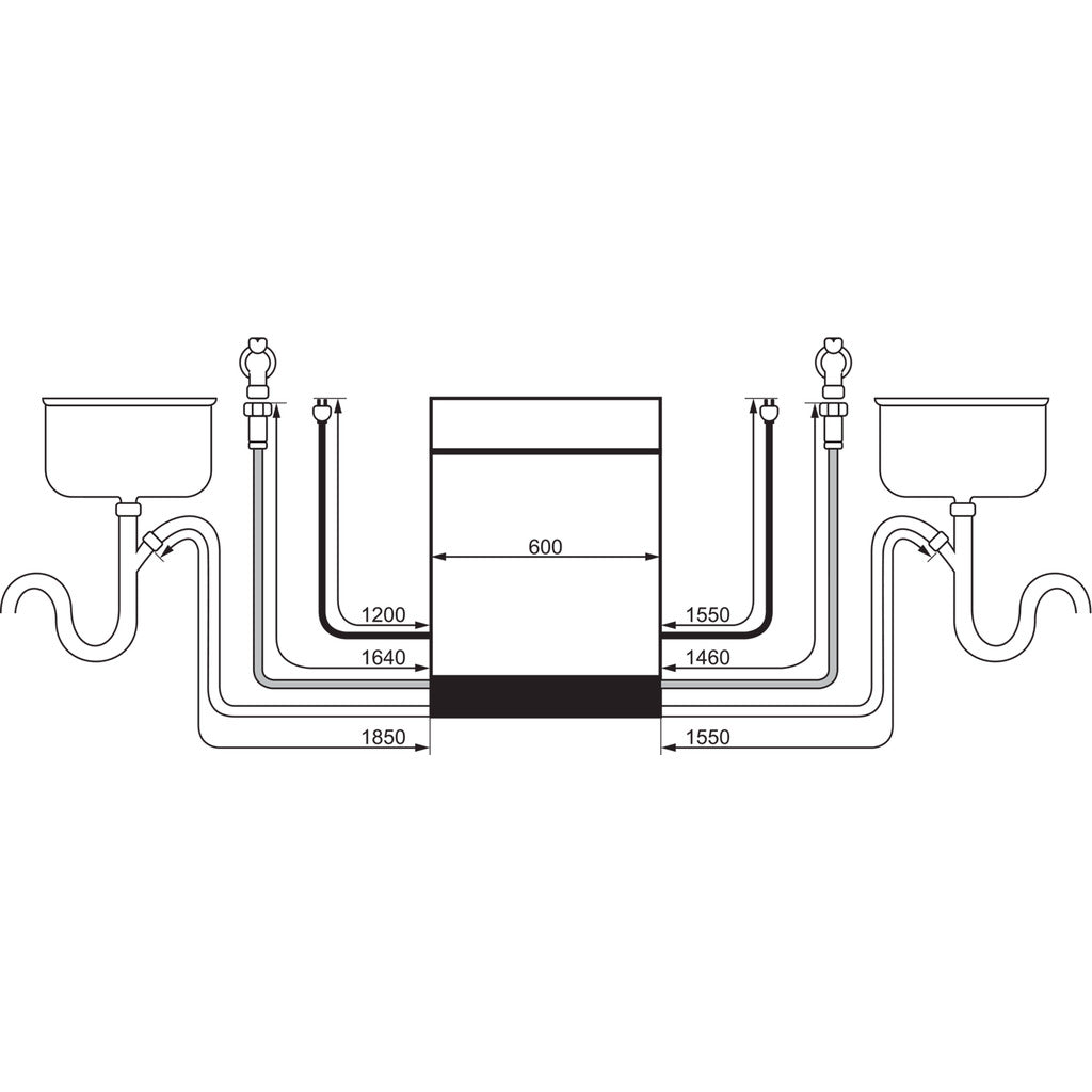 Integrierter Geschirrspüler 8000 GI850B