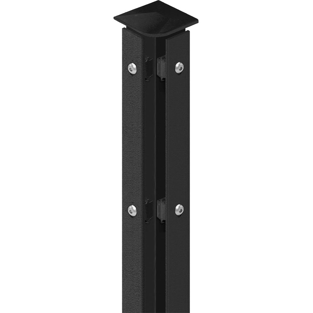 Corner post professional with flat cover for double rod mats