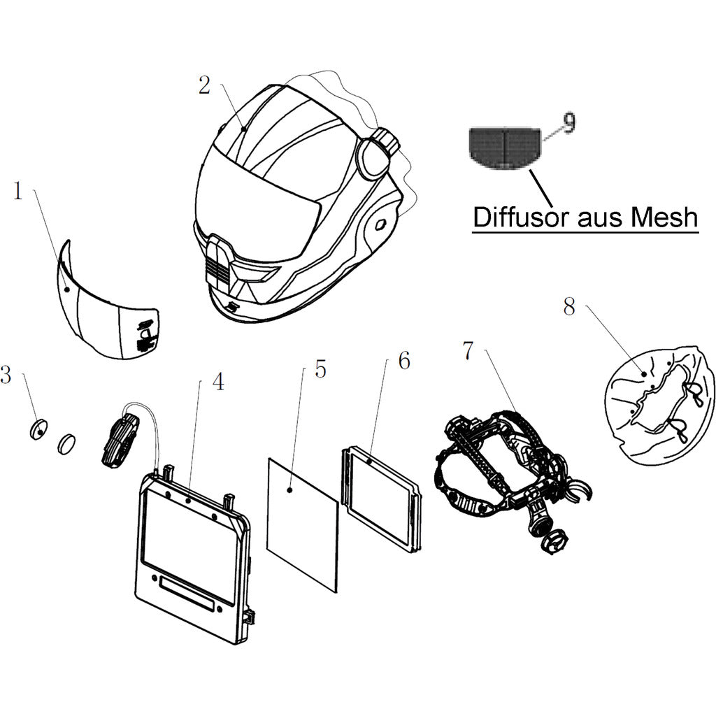 Diffusor aus Mesh / Sentinel A60 Air